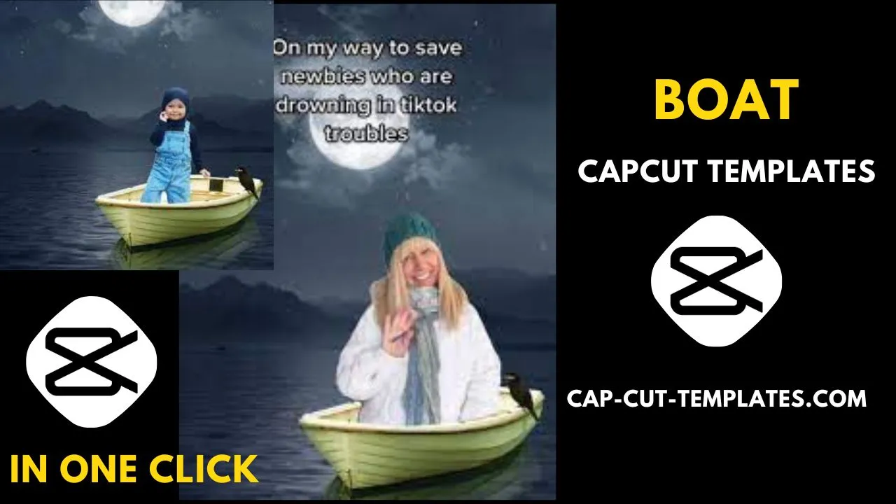 this photo show the "Ride the Night Boat" CapCut Template