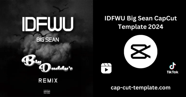 IDFWU Big Sean CapCut Template,IDFWU CapCut Template